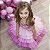 Vestido Infantil Barbie Rosa Brilho e Saia de Tule com Camadas - Imagem 3