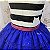 Vestido Infantil Listrado com Saia Azul Brilho - Imagem 4