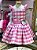 Vestido Infantil Hello Kitty Xadrez - Imagem 1