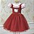 Vestido Infantil Hello Kitty Jardineira Vermelho e Rosa - Imagem 1