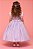 Vestido Infantil Princesa Rapunzel Flores - Imagem 3