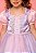 Vestido Infantil Princesa Rapunzel Flores - Imagem 2