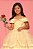 Vestido Infantil Princesa Bela Desenho Brilho - Imagem 4
