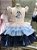 Vestido Infantil Bluey e Bingo Degradê - Imagem 1