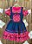 Vestido Infantil Festa Junina Country Jardineira Flores - Imagem 3
