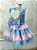 Vestido Infantil Stitch Azul e Rosa - Imagem 2