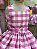 Vestido Infantil Barbie Xadrez - Imagem 3