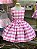 Vestido Infantil Barbie Xadrez - Imagem 1