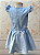 Vestido Infantil Princesa Elsa Godê Bordado - Imagem 3