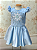 Vestido Infantil Princesa Elsa Godê Bordado - Imagem 1