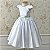Vestido Infantil Daminha Alline Branco e Verde - Imagem 1