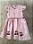 Vestido Infantil Cereja Rosa - Imagem 1