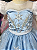Vestido Infantil Elsa Brilho Bordado - Imagem 2
