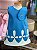 Vestido Infantil Elsa Brilho Bordado 2 - Imagem 1