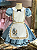 Vestido Infantil Alice no País das Maravilhas Bordado - Imagem 1