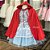 Vestido Infantil Chapeuzinho Vermelho com Capa - Imagem 1