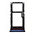 Bandeja Gaveta Chip Sim Card Para Moto G9 Play Azul Escuro - Imagem 3