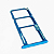 Gaveta Do Chip Card Para Moto E6 Play Azul - Imagem 1