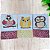 Kit com 3 Panos de Prato Brancos - Patch Aplique - Corujas - Imagem 1