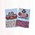 Kit com 2 Panos de Prato - brancos - Patch Aplique - Corujas - Imagem 2