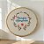Quadro Decorativo Bordado Família Abençoada - 20cm Diâmetro - Imagem 5