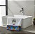 Toalha de Lavabo Bordada Frida Kahlo com Sianinha e Barrado Floral - Imagem 1