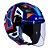 Capacete Ls2 Airflow OF562 Interceptor Azul/Vermelho - Imagem 1