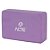 Kit Tapete Yoga Mat 170cm T10-NC Cinza + Bloco para exercícios Roxo - Acte Sports - Imagem 5
