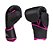 Kit Luva de Boxe Muay Thai - Naja Black Preto/Rosa + Bandagem + Bucal - Imagem 3