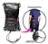 Kit Luva de Boxe Muay Thai - Naja Black Preto/Rosa + Bandagem + Bucal - Imagem 6