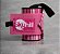 Munhequeira Elástica Animal Print (Zebra) Rosa - Skyhill - Imagem 3