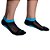 Par de Meias para Pilates - Preto com Azul Turquesa - Tam 34-38 - Imagem 2