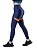 Legging Premium com Prot.Solar UV50 Cós Alto Anatômico - Azul/Laranja - Imagem 3