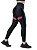 Legging Premium com Prot.Solar UV50 Cós Alto Anatômico - Preto/Vinho - Imagem 4