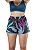 Short Microfibra c/ Estampa Digital- Preto/Verde - Imagem 2
