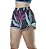 Short Microfibra c/ Estampa Digital- Preto/Verde - Imagem 1