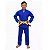 Kimono Juvenil Trançado Keiko Jiu-Jitsu Azul Unissex - Imagem 1