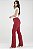 Calça Boot Cut Sarja Vermelho - Hamburgo - Imagem 3