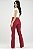Calça Boot Cut Sarja Vermelho - Hamburgo - Imagem 4