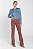 Calça Boot Cut Sarja Rosa Antigo - Teresina - Imagem 1