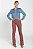 Calça Boot Cut Sarja Rosa Antigo - Teresina - Imagem 2