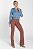 Calça Boot Cut Sarja Rosa Antigo - Teresina - Imagem 4