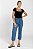 Calça Cropped Sarja Azul - Salvador - Imagem 3
