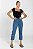 Calça Cropped Sarja Azul - Salvador - Imagem 4