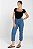 Calça Cropped Sarja Azul - Salvador - Imagem 6