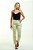 Calça Sarja Skinny Amarela - Assis - Imagem 1
