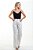 Calça Wide Leg Sarja Branca - Botucatu - Imagem 1