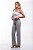 Calça Wide Leg Sarja Cinza - Jaú - Imagem 5