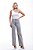 Calça Wide Leg Sarja Cinza - Jaú - Imagem 4
