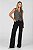 Calça Wide Leg Jeans Preta Estonada - Dallas - Imagem 7